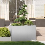 vidaXL Jardinieră 120x80x80 cm oțel galvanizat vidaXL Jardinieră 120x80x80 cm oțel galvanizat