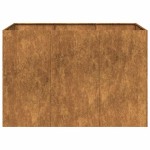 vidaXL Jardinieră Rusty 120x80x80 cm Oțel pentru intemperii vidaXL Jardinieră Rusty 120x80x80 cm Oțel pentru intemperii