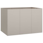 vidaXL Jardinieră Rusty 120x80x80 cm Oțel pentru intemperii vidaXL Jardinieră Rusty 120x80x80 cm Oțel pentru intemperii