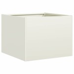 vidaXL Jardinieră alb 40x40x30 cm oțel vidaXL Jardinieră alb 40x40x30 cm oțel