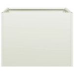 vidaXL Jardinieră alb 40x40x30 cm oțel vidaXL Jardinieră alb 40x40x30 cm oțel