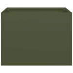 vidaXL Jardinieră verde măsline 40x40x30 cm oțel