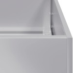 vidaXL Jardinieră 40x40x30 cm oțel galvanizat vidaXL Jardinieră 40x40x30 cm oțel galvanizat