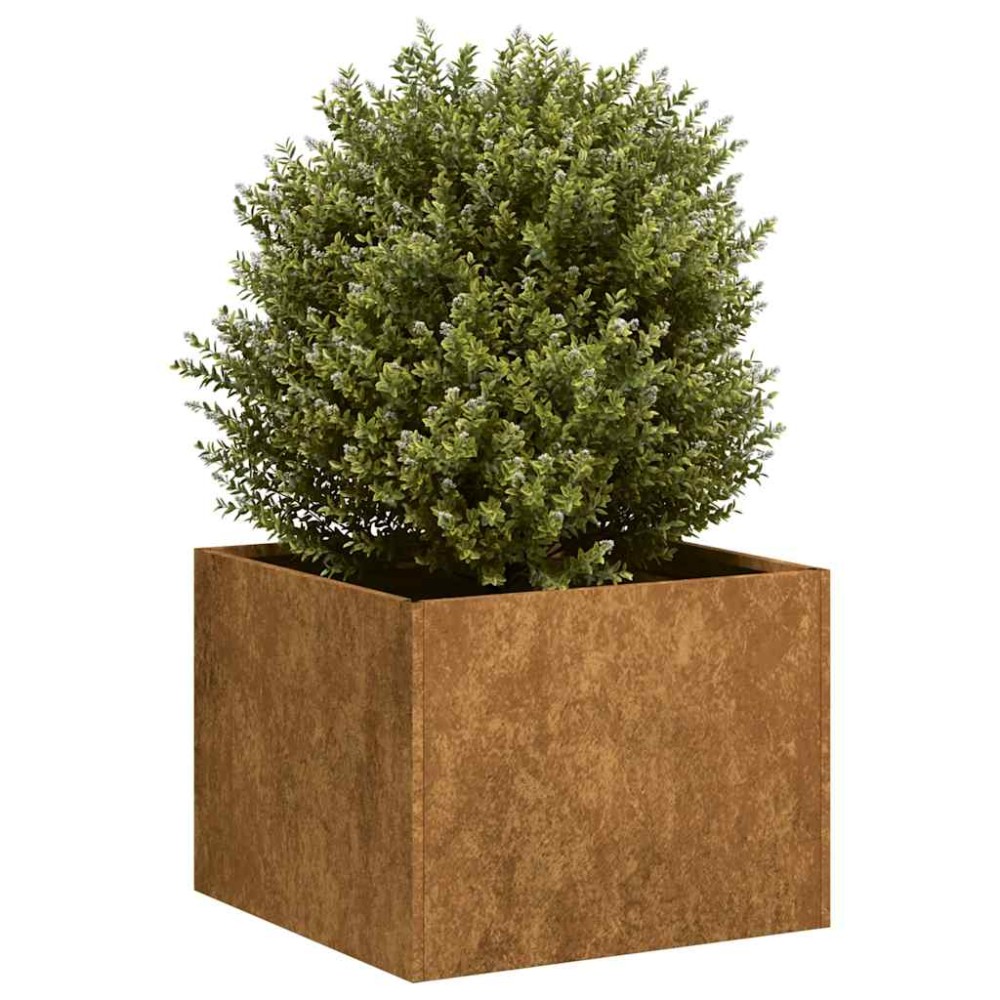 vidaXL Jardinieră Rusty 40x40x30 cm Oțel pentru intemperii