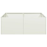 vidaXL Jardinieră alb 80x80x30 cm oțel