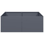 vidaXL Jardinieră Antracit 80x80x30 cm Oțel