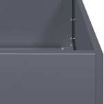 vidaXL Jardinieră Antracit 80x80x30 cm Oțel