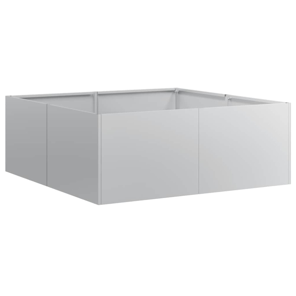 vidaXL Jardinieră 80x80x30 cm oțel galvanizat