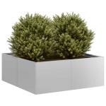 vidaXL Jardinieră 80x80x30 cm oțel galvanizat vidaXL Jardinieră 80x80x30 cm oțel galvanizat