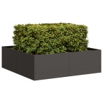vidaXL Jardinieră Negru 100x100x30 cm Oțel vidaXL Jardinieră Negru 100x100x30 cm Oțel