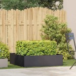 vidaXL Jardinieră Negru 100x100x30 cm Oțel vidaXL Jardinieră Negru 100x100x30 cm Oțel