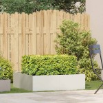 vidaXL Jardinieră alb 100x100x30 cm oțel