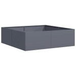 vidaXL Jardinieră Antracit 100x100x30 cm Oțel vidaXL Jardinieră Antracit 100x100x30 cm Oțel