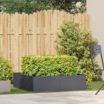 vidaXL Jardinieră Antracit 100x100x30 cm Oțel vidaXL Jardinieră Antracit 100x100x30 cm Oțel
