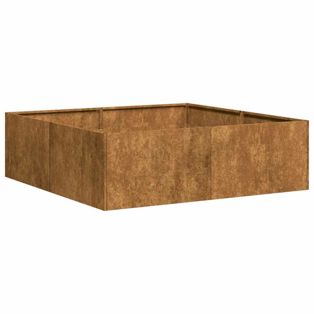 vidaXL Jardinieră Rusty 100x100x30 cm Oțel pentru intemperii