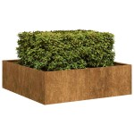 vidaXL Jardinieră Rusty 100x100x30 cm Oțel pentru intemperii vidaXL Jardinieră Rusty 100x100x30 cm Oțel pentru intemperii