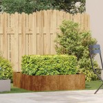 vidaXL Jardinieră Rusty 100x100x30 cm Oțel pentru intemperii vidaXL Jardinieră Rusty 100x100x30 cm Oțel pentru intemperii