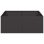 vidaXL Jardinieră Negru 100x100x40 cm Oțel vidaXL Jardinieră Negru 100x100x40 cm Oțel
