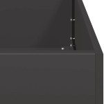 vidaXL Jardinieră Negru 100x100x40 cm Oțel vidaXL Jardinieră Negru 100x100x40 cm Oțel