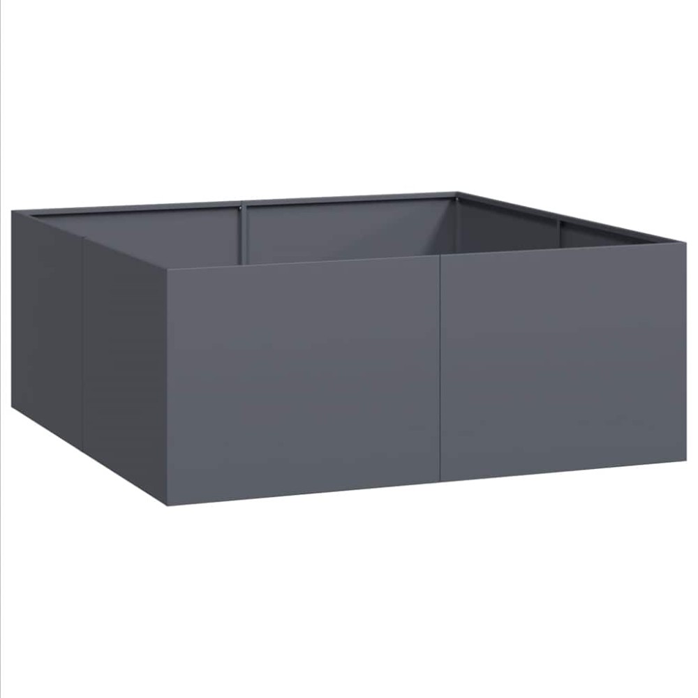 vidaXL Jardinieră Antracit 100x100x40 cm Oțel