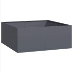 vidaXL Jardinieră Antracit 100x100x40 cm Oțel vidaXL Jardinieră Antracit 100x100x40 cm Oțel