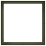 vidaXL Jardinieră verde măsline 100x100x40 cm oțel