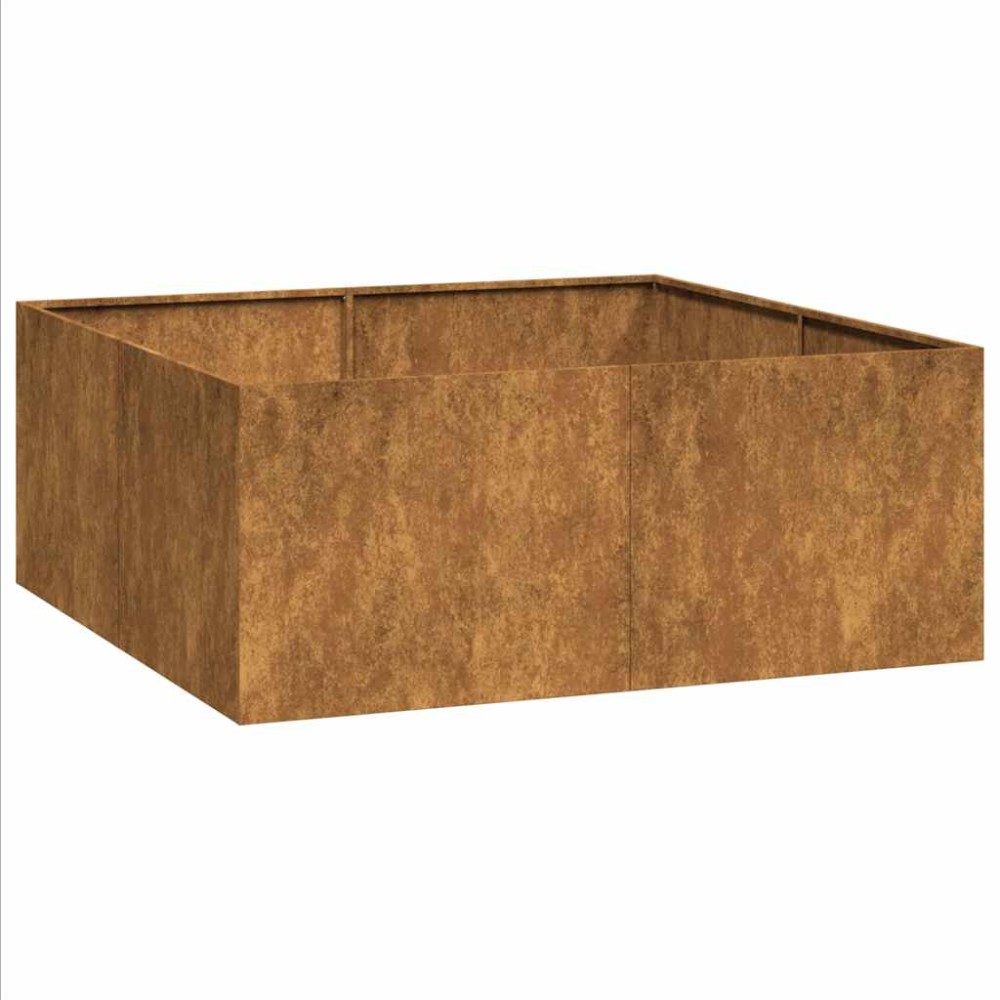 vidaXL Jardinieră Rusty 100x100x40 cm Oțel pentru intemperii