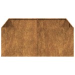 vidaXL Jardinieră Rusty 100x100x40 cm Oțel pentru intemperii vidaXL Jardinieră Rusty 100x100x40 cm Oțel pentru intemperii