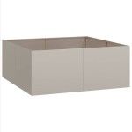 vidaXL Jardinieră Rusty 100x100x40 cm Oțel pentru intemperii vidaXL Jardinieră Rusty 100x100x40 cm Oțel pentru intemperii