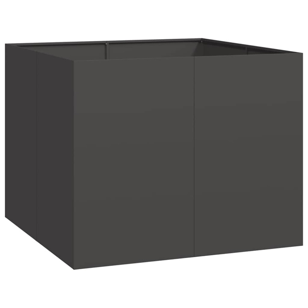 vidaXL Jardinieră Negru 100x100x80 cm Oțel