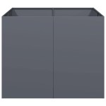 vidaXL Jardinieră Antracit 100x100x80 cm Oțel vidaXL Jardinieră Antracit 100x100x80 cm Oțel