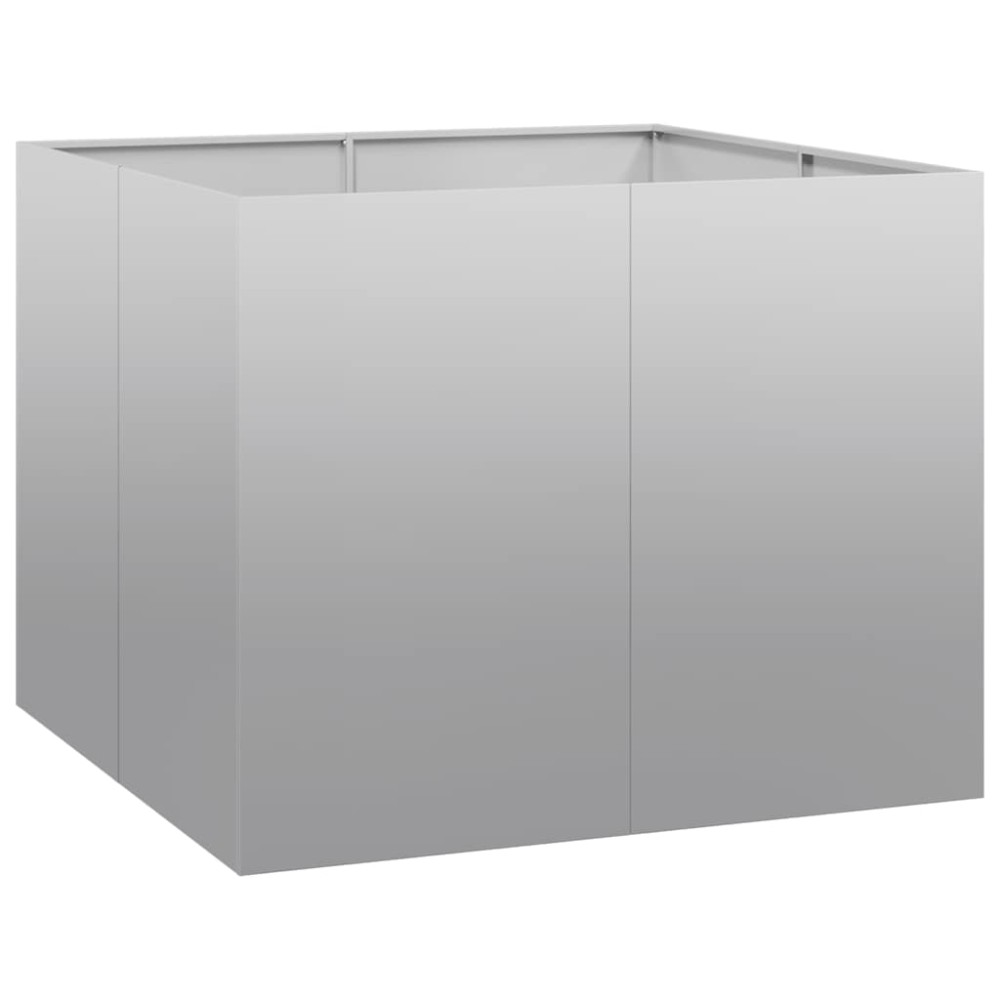 vidaXL Jardinieră 100x100x80 cm oțel galvanizat