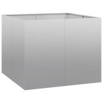 vidaXL Jardinieră 100x100x80 cm oțel galvanizat vidaXL Jardinieră 100x100x80 cm oțel galvanizat