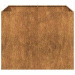 vidaXL Jardinieră Rusty 100x100x80 cm Oțel pentru intemperii vidaXL Jardinieră Rusty 100x100x80 cm Oțel pentru intemperii