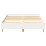 vidaXL Cadru de pat fără saltea, alb, 120x200 cm, lemn prelucrat vidaXL Cadru de pat fără saltea, alb, 120x200 cm, lemn prelucrat