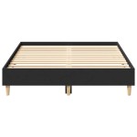 vidaXL Cadru de pat fără saltea, negru, 120x200 cm, lemn prelucrat