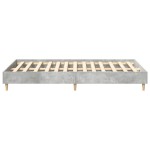 vidaXL Cadru de pat fără saltea Gri beton 120x200 cm Lemn prelucrat