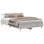 vidaXL Cadru de pat fără saltea Gri Sonoma 120x200 cm lemn prelucrat
