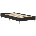 vidaXL Cadru de pat fără saltea, negru, 100x200 cm, lemn prelucrat