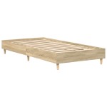vidaXL Cadru de pat fără saltea Stejar Sonoma 100x200cm Lemn prelucrat vidaXL Cadru de pat fără saltea Stejar Sonoma 100x200cm Lemn prelucrat