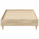 vidaXL Cadru de pat fără saltea Stejar Sonoma 100x200cm Lemn prelucrat vidaXL Cadru de pat fără saltea Stejar Sonoma 100x200cm Lemn prelucrat
