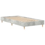 vidaXL Cadru de pat fără saltea Gri beton 100x200 cm Lemn prelucrat