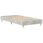 vidaXL Cadru de pat fără saltea Gri beton 100x200 cm Lemn prelucrat