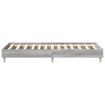 vidaXL Cadru de pat fără saltea Gri Sonoma 100x200 cm lemn prelucrat vidaXL Cadru de pat fără saltea Gri Sonoma 100x200 cm lemn prelucrat