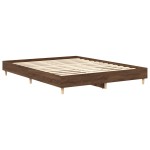 vidaXL Cadru de pat fără saltea Stejar maro 90x200 cm lemn prelucrat vidaXL Cadru de pat fără saltea Stejar maro 90x200 cm lemn prelucrat