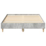 vidaXL Cadru de pat fără saltea Gri beton 140x190 cm Lemn prelucrat