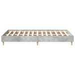vidaXL Cadru de pat fără saltea Gri beton 140x190 cm Lemn prelucrat