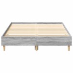 vidaXL Cadru de pat fără saltea Gri Sonoma 140x190 cm lemn prelucrat