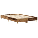 vidaXL Cadru de pat fără saltea Lemn vechi 140x190 cm Lemn prelucrat vidaXL Cadru de pat fără saltea Lemn vechi 140x190 cm Lemn prelucrat