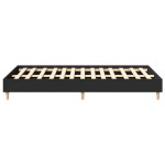 vidaXL Cadru de pat fără saltea, negru, 135x190 cm, lemn prelucrat